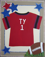Custom Canvas Art: Sports Jersey...click to enlarge