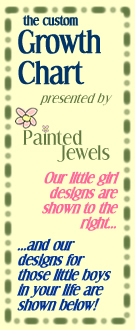 Custom handpainted growth charts, from Painted Jewels!