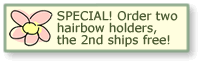 Special! Order two hairbow holders, and the 2nd ships free!
