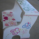 Hearts & Flowers Stepstools ... click to see more images and place your order!