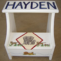 Safari Theme Stepstools from Painted Jewels ... click to enlarge