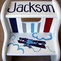 Bi-Plane Series Stepstools from Painted Jewels ... click to enlarge