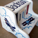 Bi-Plane Series Stepstools from Painted Jewels ... click to enlarge