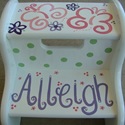 Flowers & Butterflies Theme Stepstools from Painted Jewels ... click to enlarge